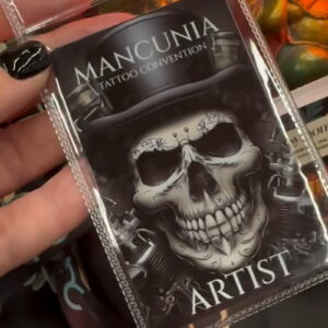 Mancunia Tattoo Convention artist badge