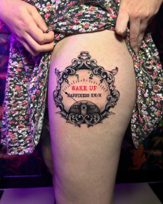 Small scar cover project done by Symone from Ashton Ink Tattoo Studio - tattoo shops tameside